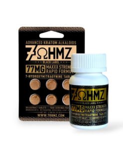 7OHMZ Black Label Max Strength 7-OH Tablets 77mg